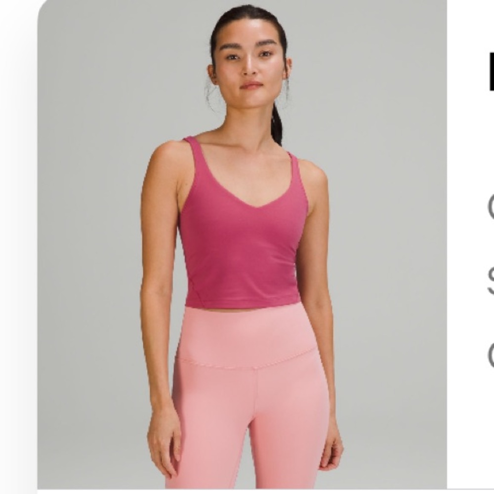 Lululemon align tank pink lychee